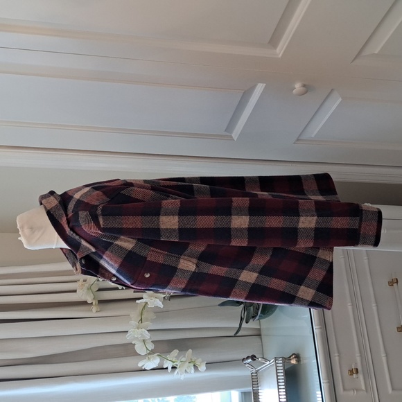 Faherty Womens Legend Plaid Sweater Button Down Stretch Shirt S-M - Picture 2 of 8